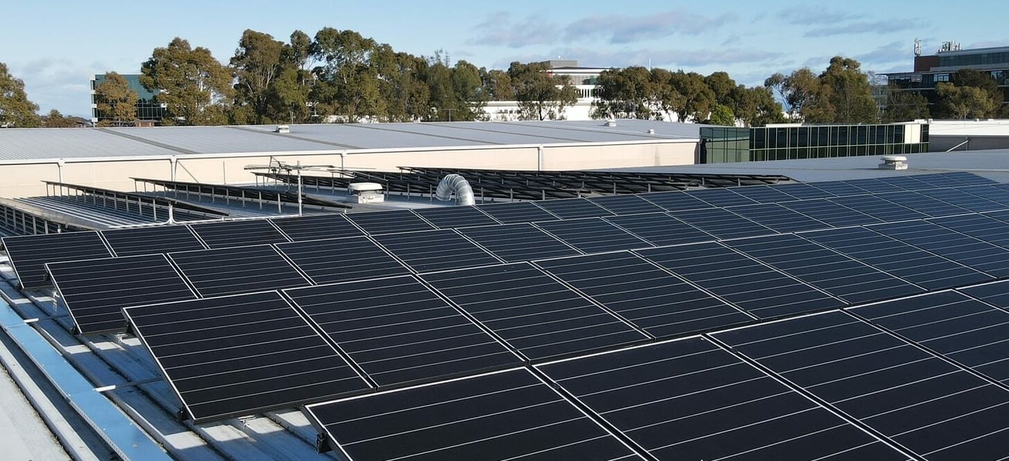 Image showcasing solar panels contributing to sustainability and renewable energy.