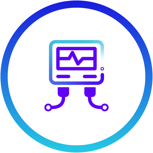 Data logger, exemplifying Systems & Technologies, actively capturing and recording vital monitoring data in real-time.