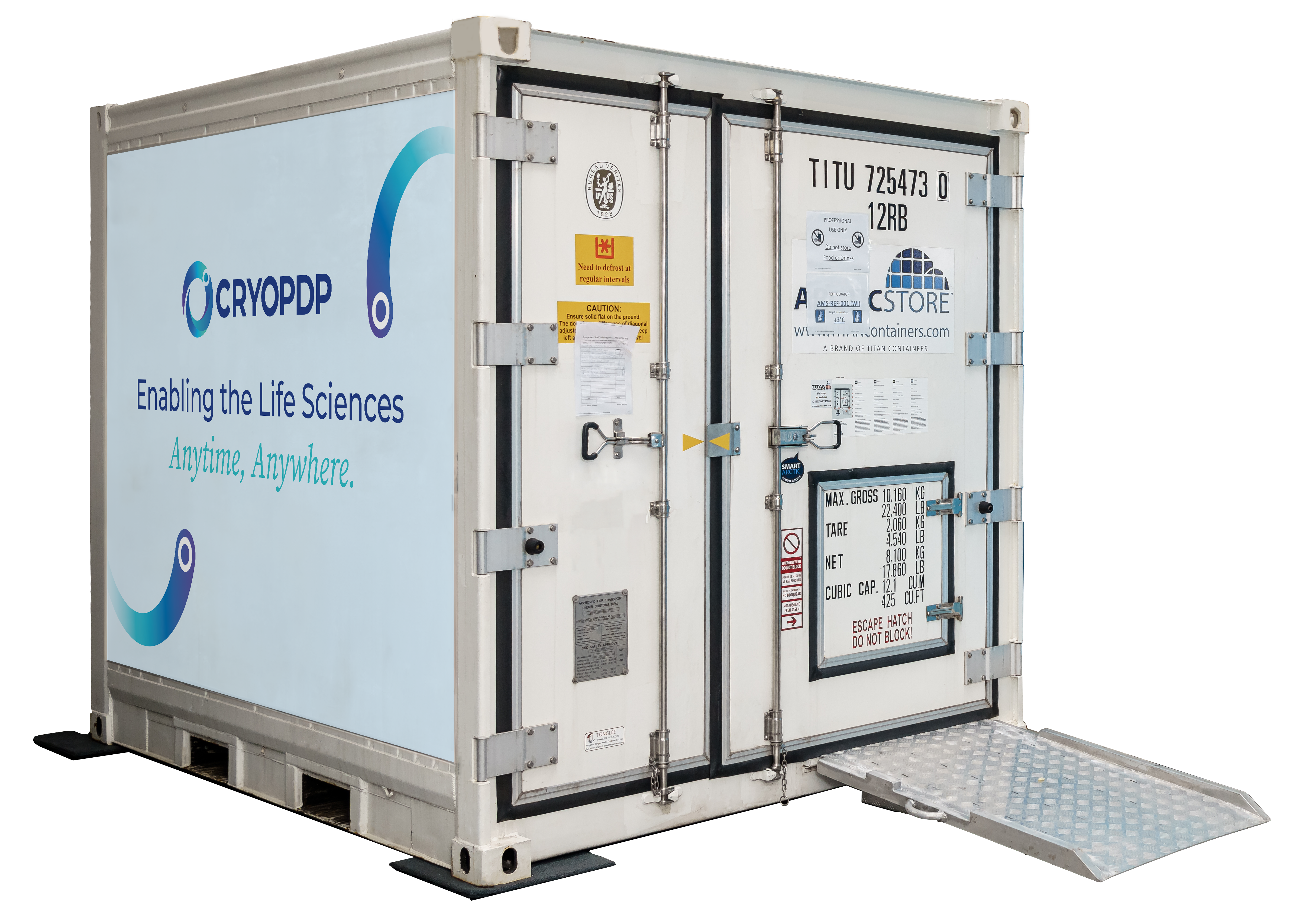 CRYOPDP's active solutions container