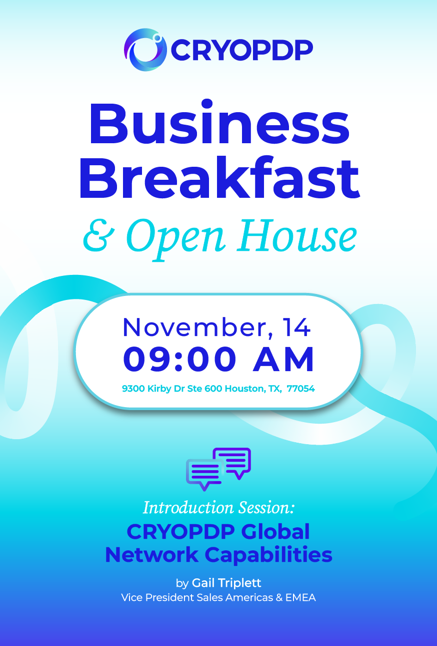 Business Breakfast at our Houston facility, exploring logistics solutions with peers.