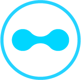CRYOPDP bright cyan symbol inside a circle representing clarity in cold chain solutions.