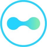 CRYOPDP turquoise-green gradient symbol representing connected cold chain logistics