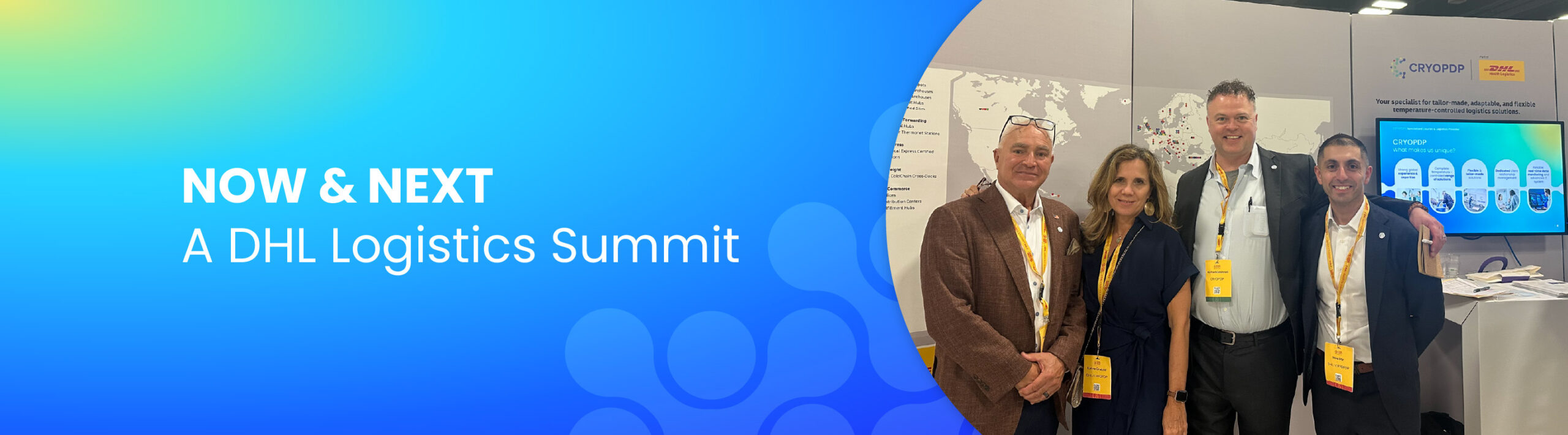 CRYOPDP team at the NOW & NEXT DHL Logistics Summit in Austin, USA.